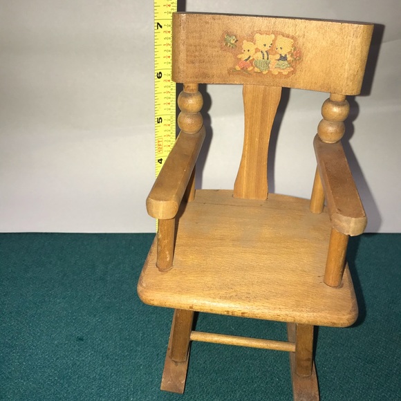STROMBECKER Accents Strombecker Rocking Chair Wooden Doll Furniture